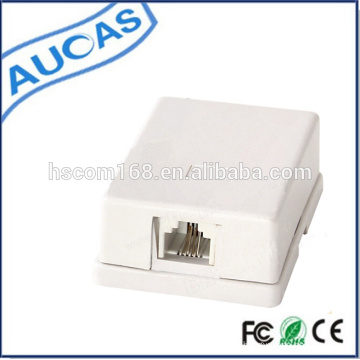 RJ11 6P4C 8P8C Telefon Surface Jack / Montage modular Surface Jack / Dual Modul Adapter / Buchse Buchse